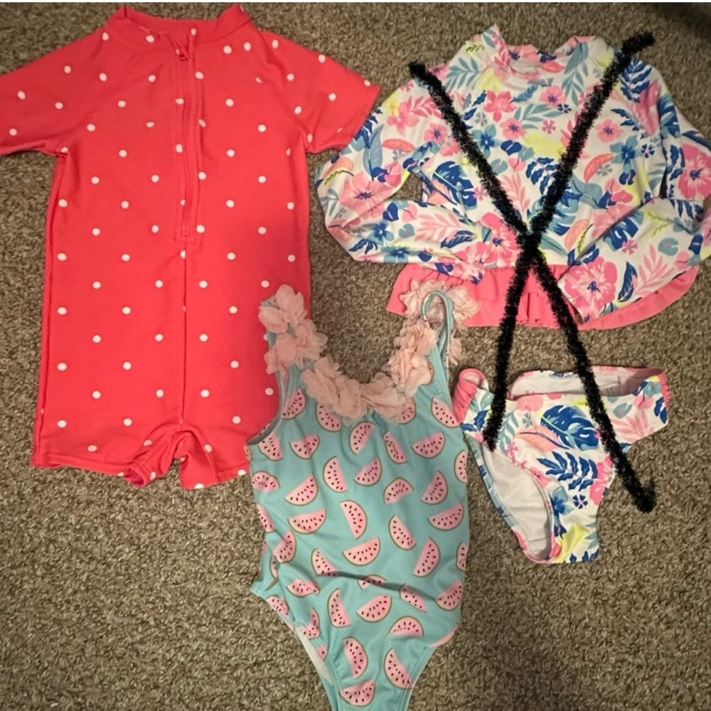 Toddler Girl Bathing Suit Bundle- Size 3T